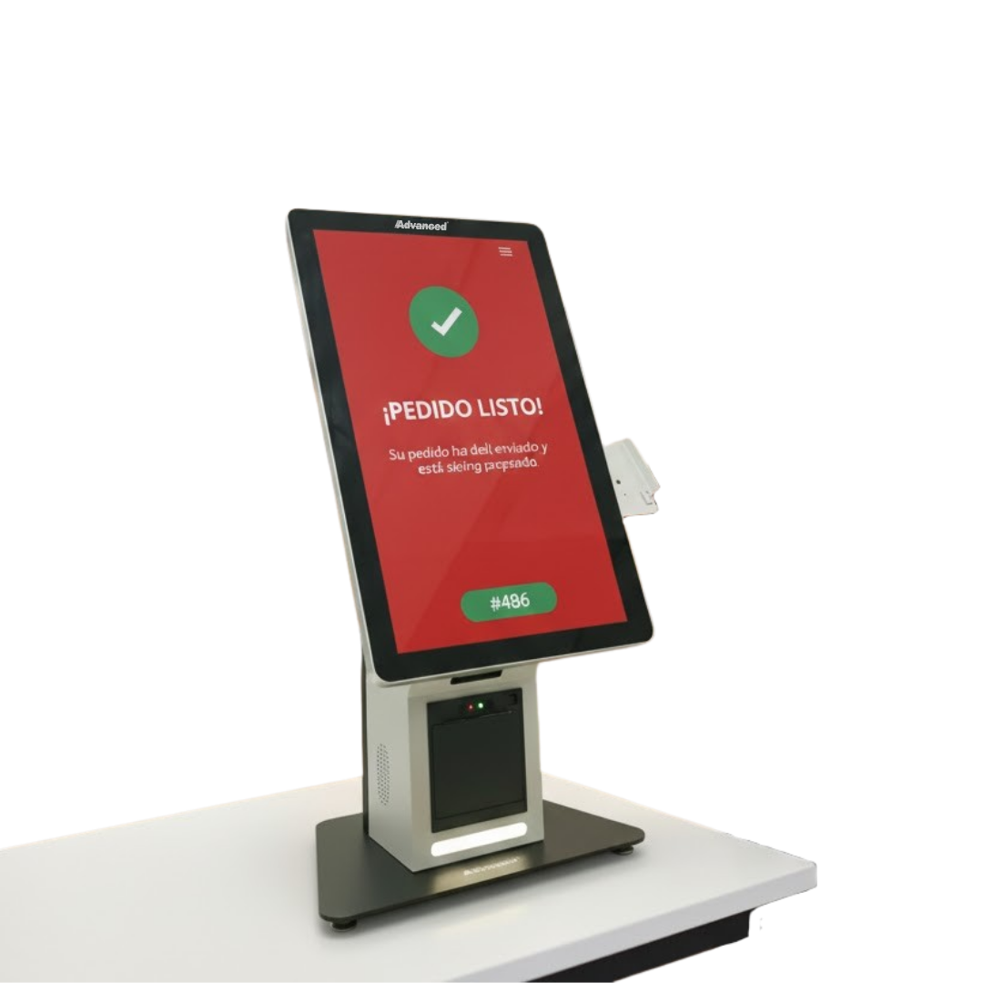 Kiosco de autoservicio APT-ASSC01 de Advanced para gestión de pedidos, optimización de pagos y eficiencia en tiendas